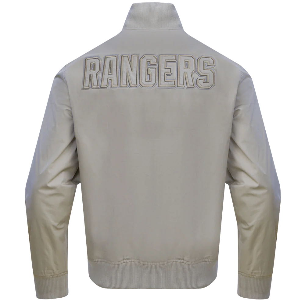 NHL NEW YORK RANGERS NEUTRAL TWILL JACKET (TAUPE) - Image 4