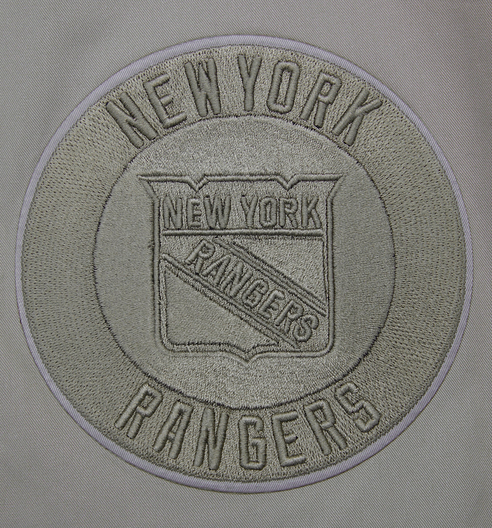NHL NEW YORK RANGERS NEUTRAL TWILL JACKET (TAUPE) - Image 7
