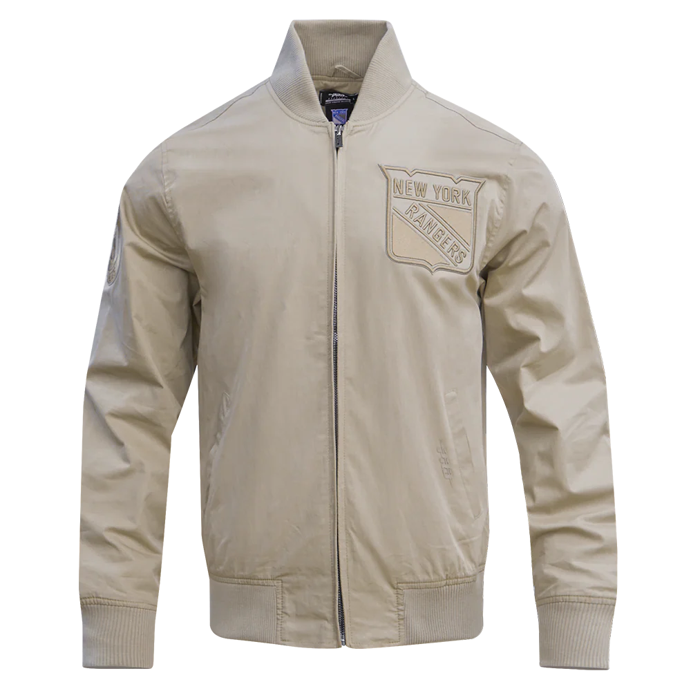 NHL NEW YORK RANGERS NEUTRAL TWILL JACKET (TAUPE) - Image 8