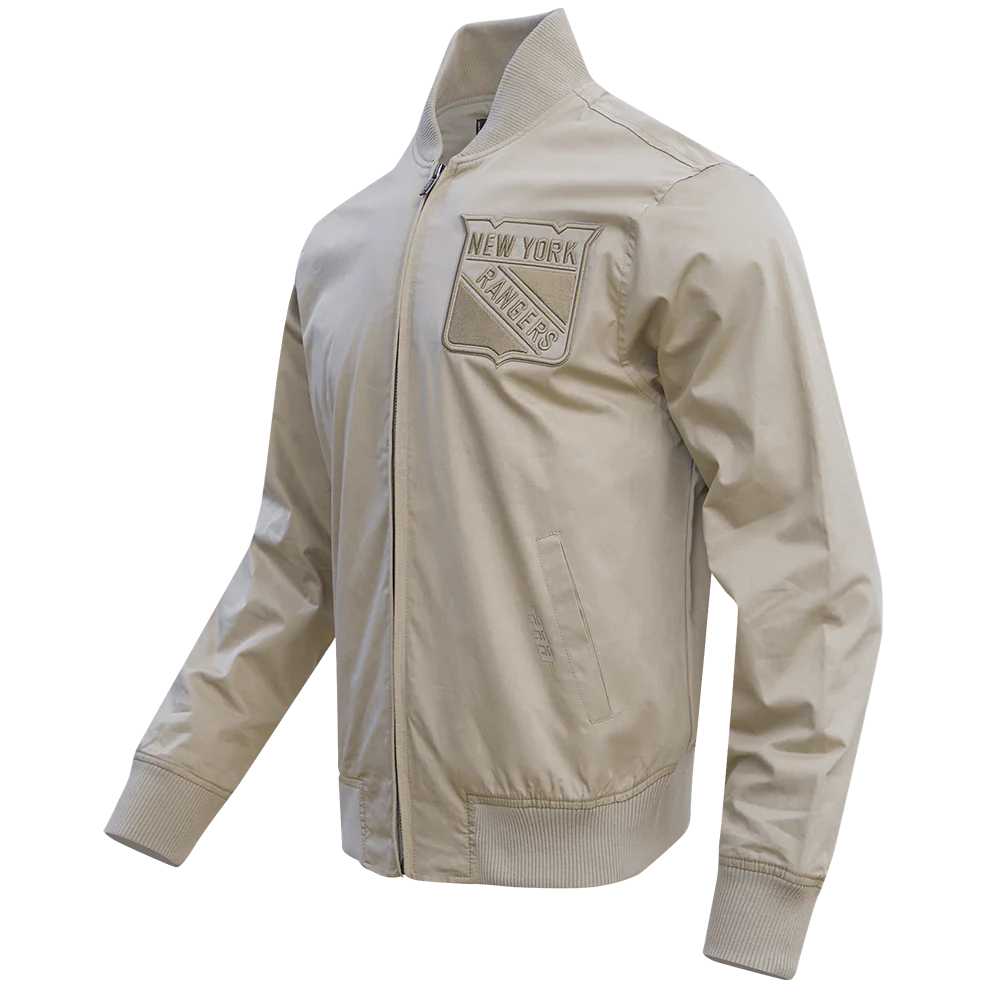 NHL NEW YORK RANGERS NEUTRAL TWILL JACKET (TAUPE) - Image 9