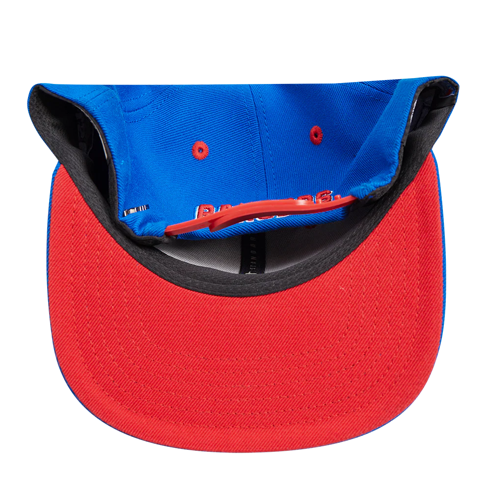 NHL NEW YORK RANGERS OLD ENGLISH UNISEX 6 PANEL SNAPBACK HAT (ROYAL BLUE) - Image 7