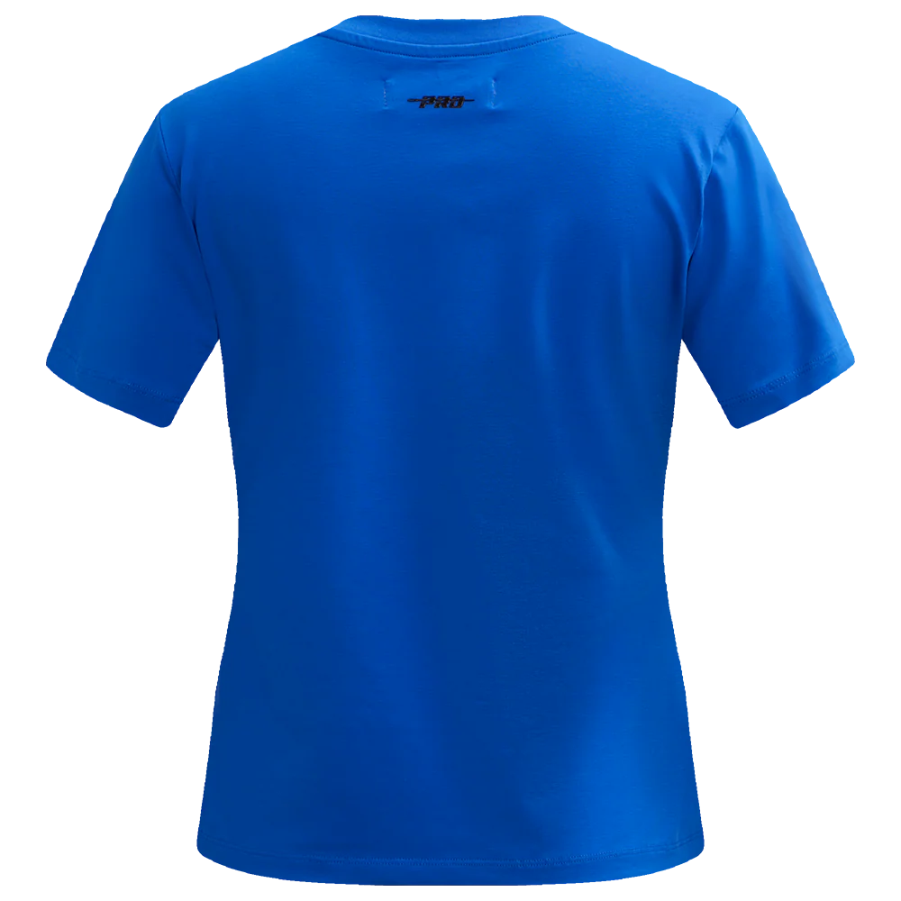 NHL NEW YORK RANGERS CLASSIC SHORT SLEEVE WOMEN'S SINGLE JERSEY SLIM FIT TEE (ROYAL BLUE) - Image 3