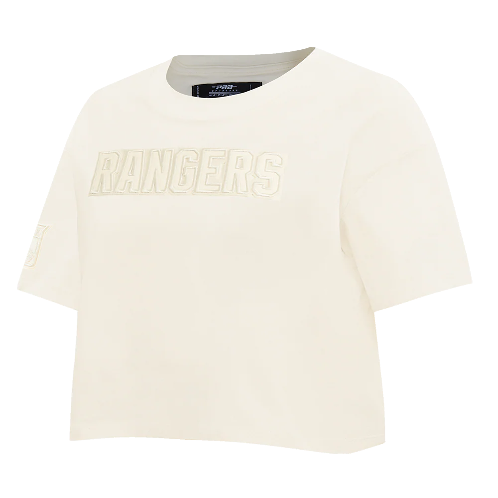 NHL NEW YORK RANGERS NEUTRAL WOMEN'S BOXY TEE (EGGSHELL) - Image 4