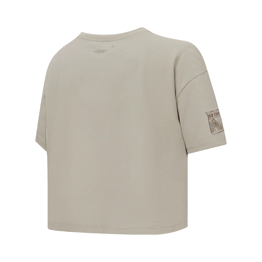 NHL NEW YORK RANGERS NEUTRAL WOMEN'S BOXY TEE (TAUPE) - Image 6