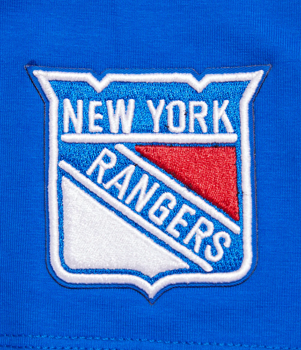 NHL NEW YORK RANGERS SCRIPT TAIL WOMEN'S SINGLE JERSEY BOXY TEE (ROYAL BLUE) - Image 5