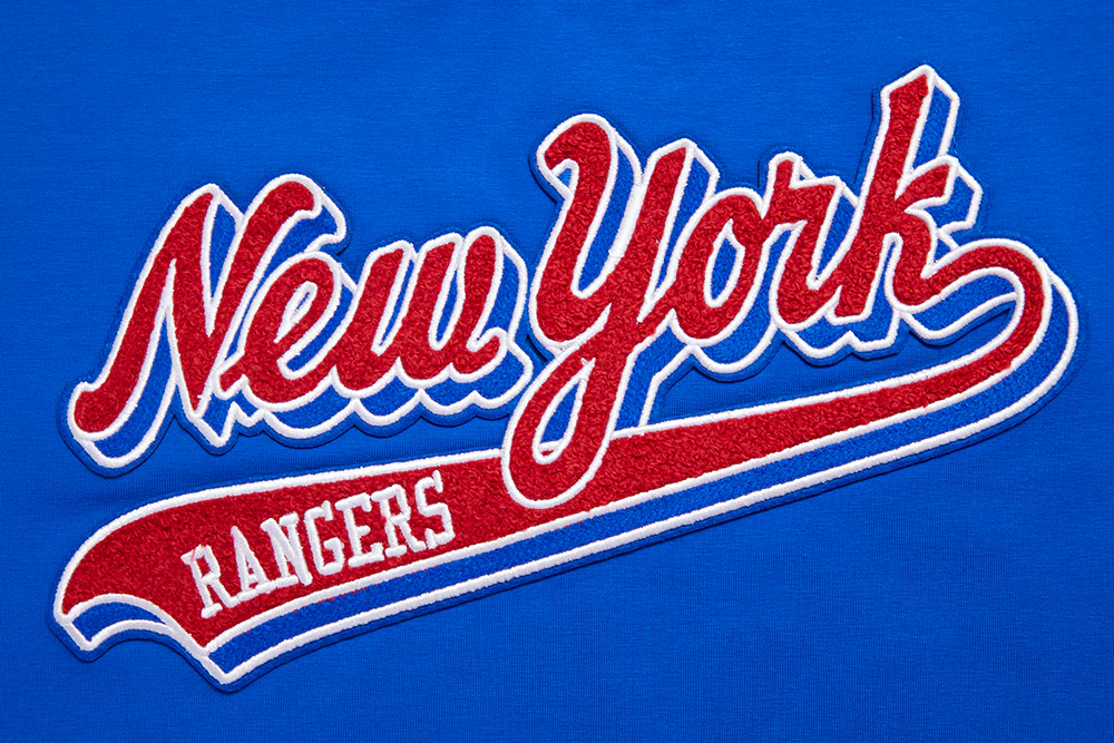 NHL NEW YORK RANGERS SCRIPT TAIL WOMEN'S SINGLE JERSEY BOXY TEE (ROYAL BLUE) - Image 7