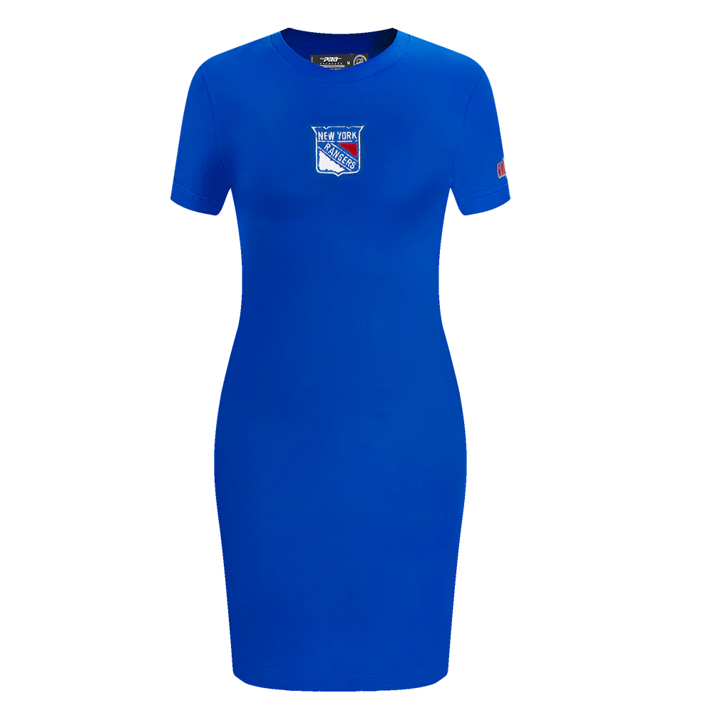 NHL NEW YORK RANGERS CLASSIC WOMEN'S BODYCON DRESS (ROYAL BLUE)