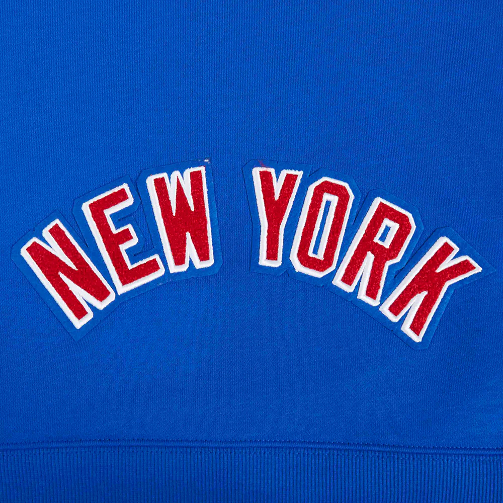 NHL NEW YORK RANGERS CLASSIC WOMEN'S FLEECE HOODIE DRESS (ROYAL BLUE) - Image 7