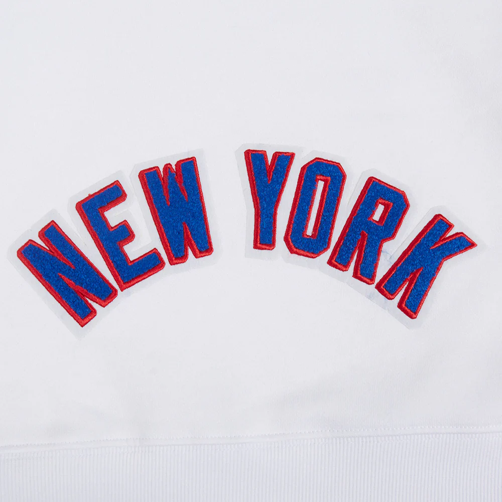 NHL NEW YORK RANGERS CLASSIC WOMEN'S FLEECE HOODIE DRESS (WHITE) - Image 7