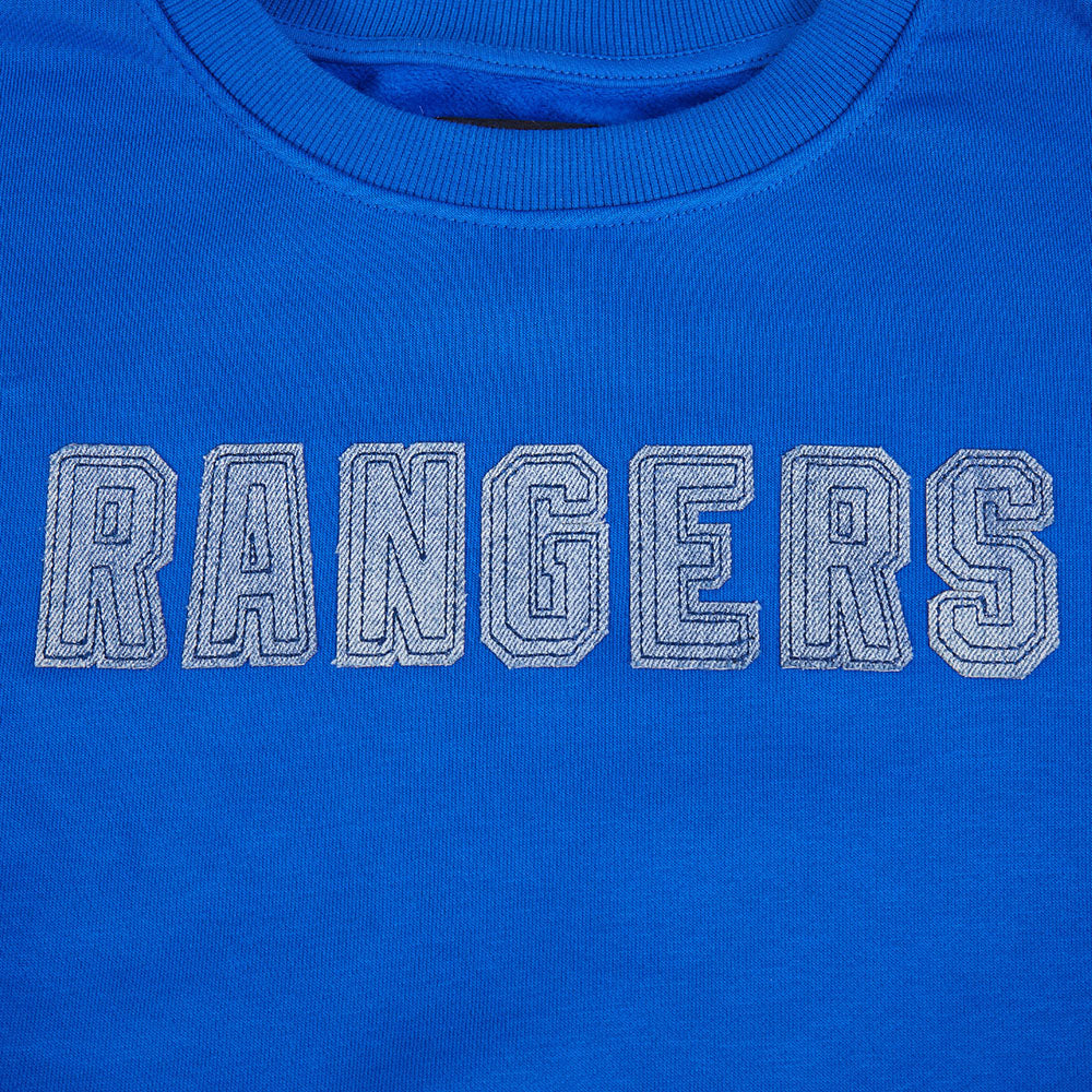 NHL NEW YORK RANGERS VARSITY BLUES WOMEN'S CREWNECK (ROYAL BLUE) - Image 5
