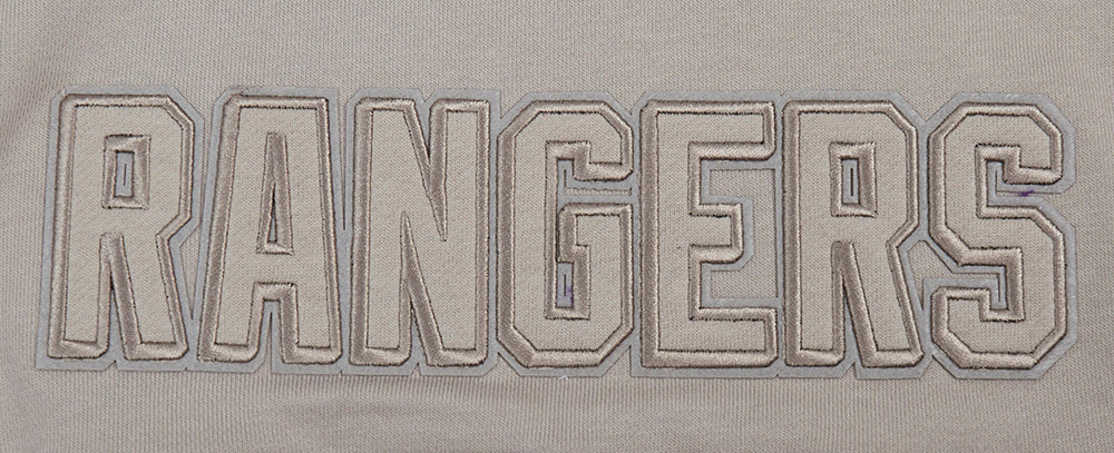 NHL NEW YORK RANGERS NEUTRAL WOMEN'S CROPPED PULLOVER HOODIE (TAUPE) - Image 6