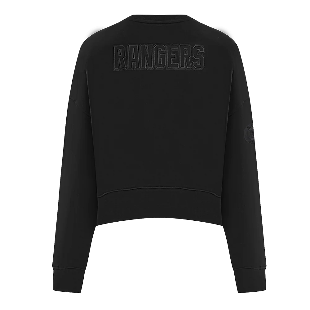 NHL NEW YORK RANGERS NEUTRAL WOMEN'S CREWNECK (BLACK) - Image 5