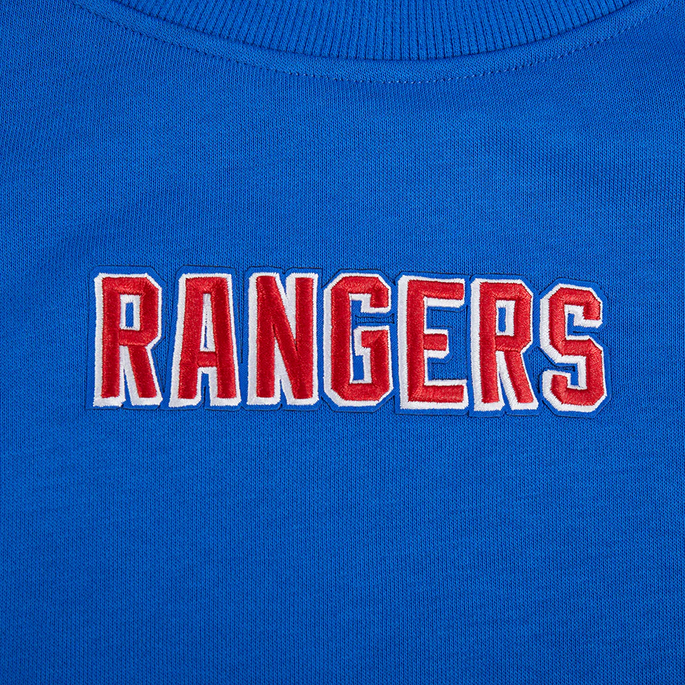 NHL NEWOMEN'S YORK RANGERS WINGSPAN WOMEN'S FLC CREWNECK (ROYAL BLUE) - Image 9
