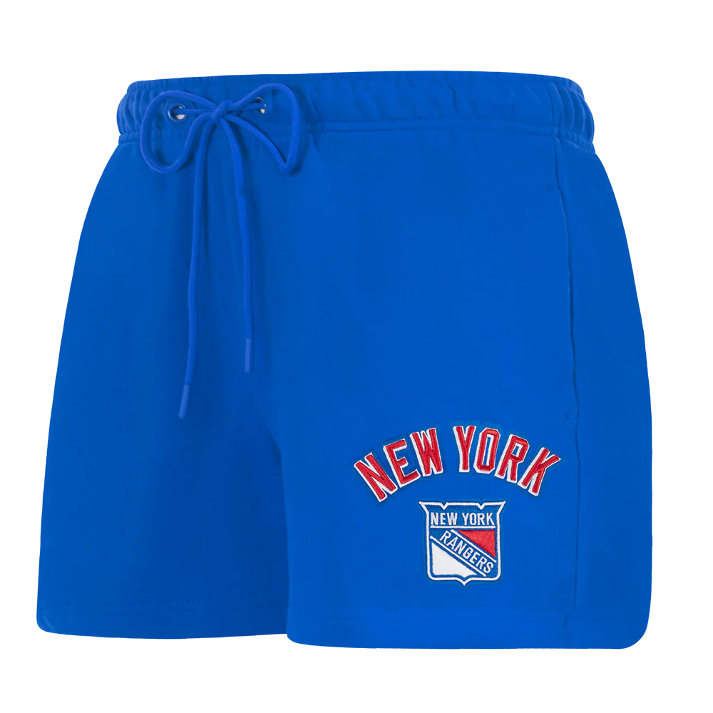 NHL NEW YORK RANGERS CLASSIC WOMEN'S FLEECE SHORT (ROYAL BLUE)