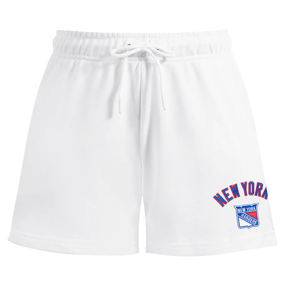 NHL NEW YORK RANGERS CLASSIC WOMEN'S FLEECE SHORT (WHITE) - Image 2