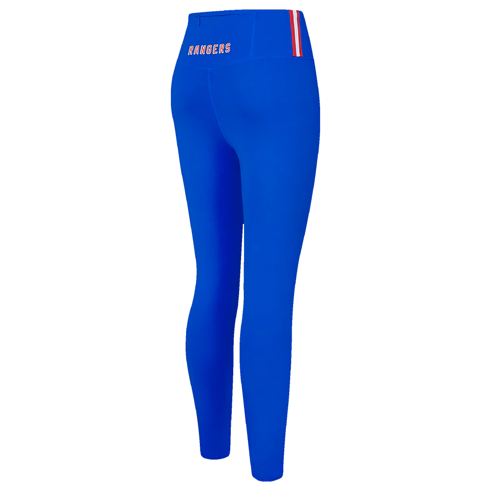 NHL NEW YORK RANGERS CLASSIC WOMEN'S HIGH WAIST JERSEY LEGGING (ROYAL BLUE) - Image 3