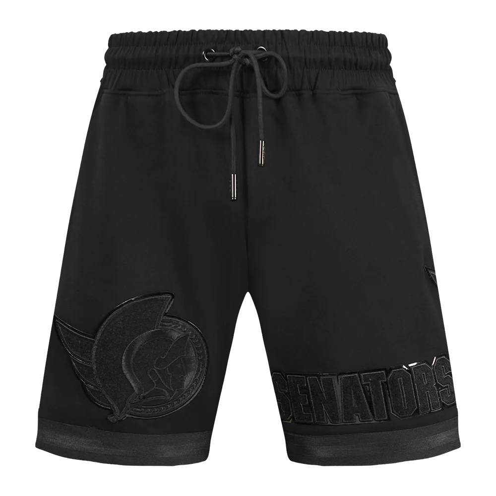 NHL OTTAWA SENATORS CLASSIC TRIPLE BLACK MEN'S MEN'S DK SHORT (TRIPLE BLACK) - Image 5