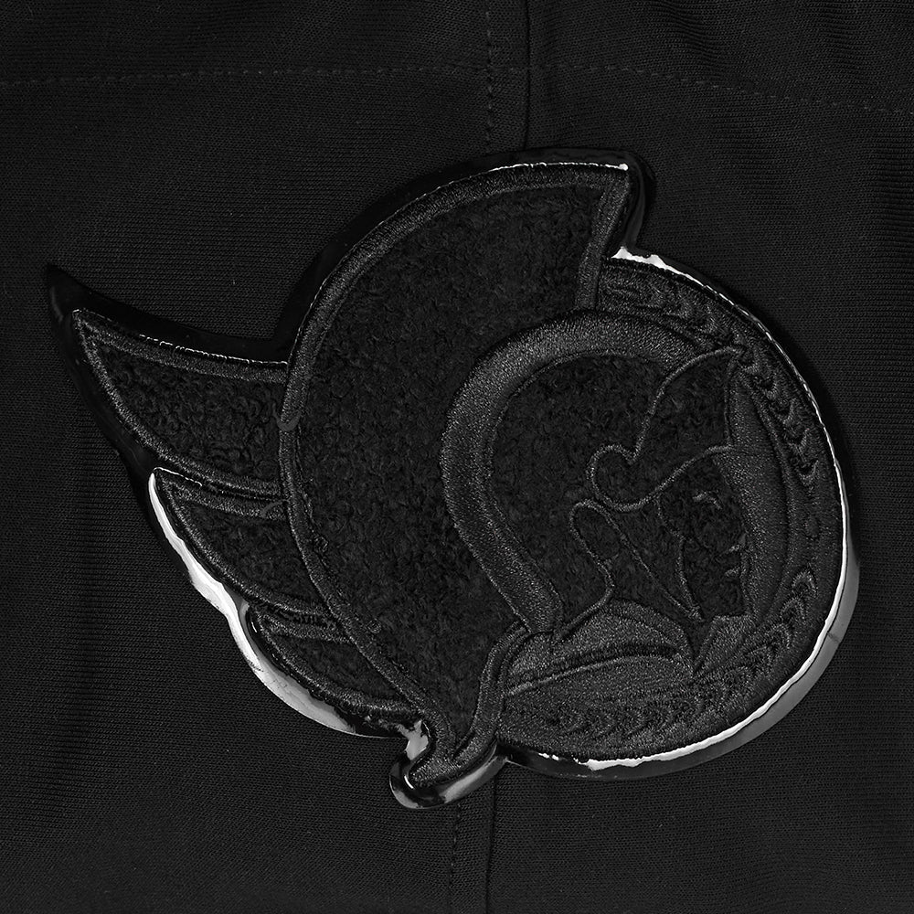 NHL OTTAWA SENATORS CLASSIC TRIPLE BLACK MEN'S MEN'S DK PO HOODIE (TRIPLE BLACK) - Image 7