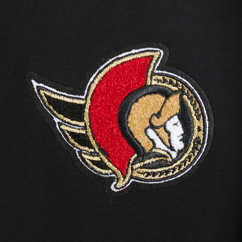 NHL OTTAWA SENATORS CLASSIC WOMEN'S SJ BOXY TEE (BLACK) - Image 6