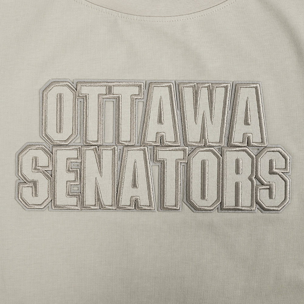 NHL OTTAWA SENATORS NEUTRAL WOMEN'S SJ BOXY TEE (TAUPE) - Image 8
