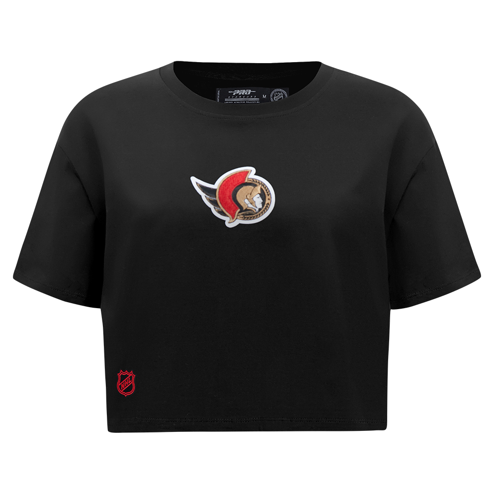 NHL OTTAWA SENATORS WINGSPAN WOMEN'S SJ BOXY TEE (BLACK) - Image 3