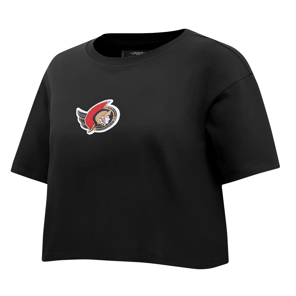 NHL OTTAWA SENATORS WINGSPAN WOMEN'S SJ BOXY TEE (BLACK) - Image 4