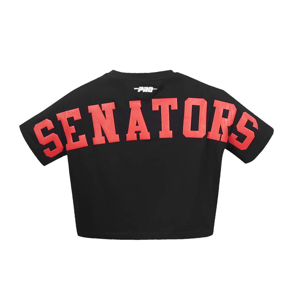 NHL OTTAWA SENATORS WINGSPAN WOMEN'S SJ BOXY TEE (BLACK) - Image 7