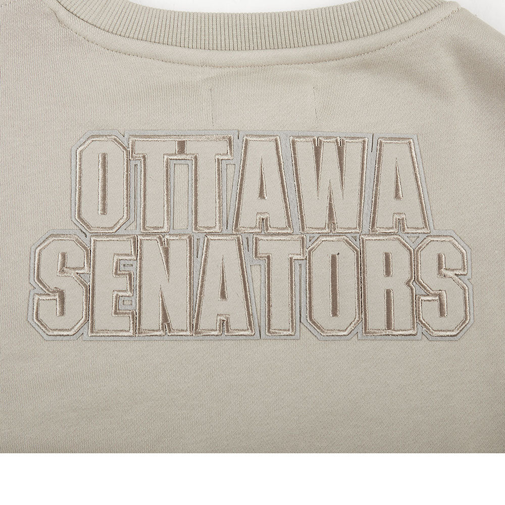 NHL OTTAWA SENATORS NEUTRAL WOMEN'S FLC CREWNECK (TAUPE) - Image 6