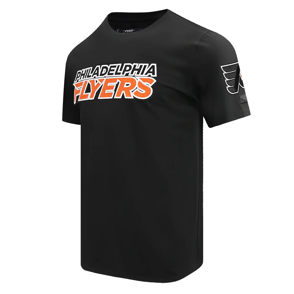 NHL PHILADELPHIA FLYERS CLASSIC CHENILLE MEN'S TEE (BLACK) - Image 4