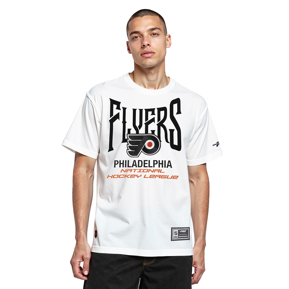 PHILADELPHIA FLYERS CITY TOUR 2.0 MEN'S CJ DROP SHOULDER TEE (WHITE)