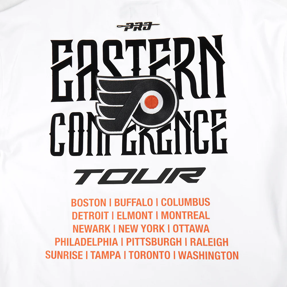 PHILADELPHIA FLYERS CITY TOUR 2.0 MEN'S CJ DROP SHOULDER TEE (WHITE) - Image 8