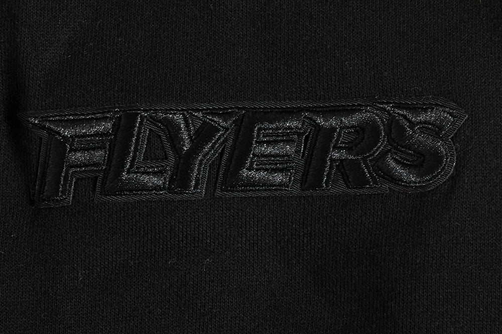 NHL PHILADELPHIA FLYERS NEUTRAL MEN'S DROP SHOULDER PULLOVER HOODIE (BLACK) - Image 7