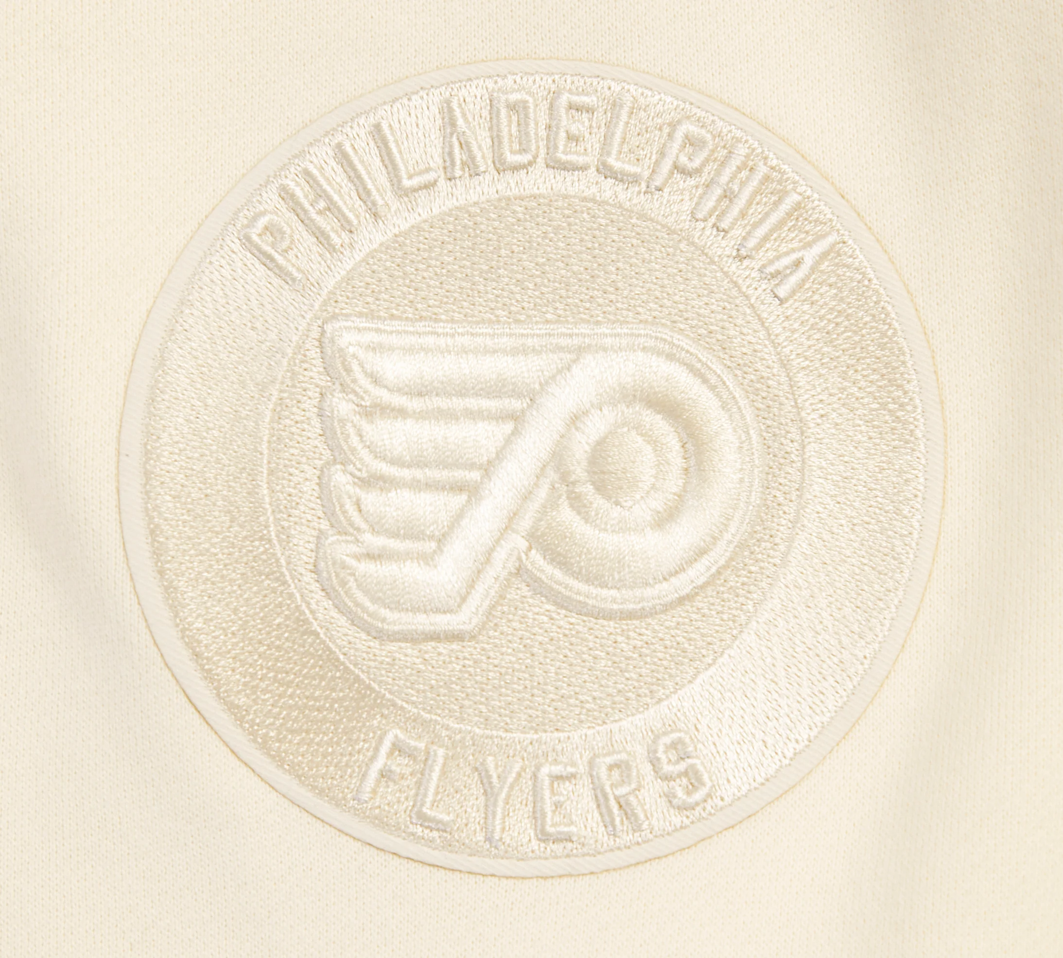 NHL PHILADELPHIA FLYERS NEUTRAL MEN'S DROP SHOULDER PULLOVER HOODIE (EGGSHELL) - Image 5