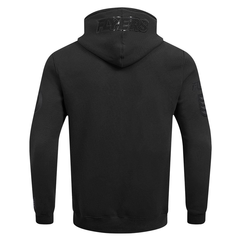 NHL PHILADELPHIA FLYERS TRIPLE BLACK MEN'S DK FZ PO HOODIE (TRIPLE BLACK) - Image 5