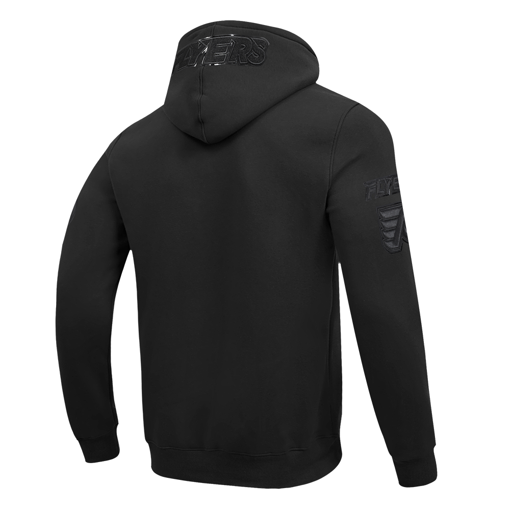 NHL PHILADELPHIA FLYERS TRIPLE BLACK MEN'S DK FZ PO HOODIE (TRIPLE BLACK) - Image 6