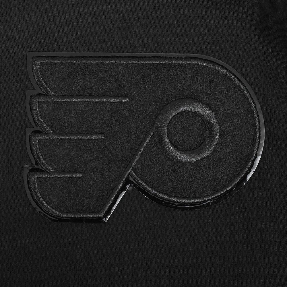 NHL PHILADELPHIA FLYERS TRIPLE BLACK MEN'S DK FZ PO HOODIE (TRIPLE BLACK) - Image 7