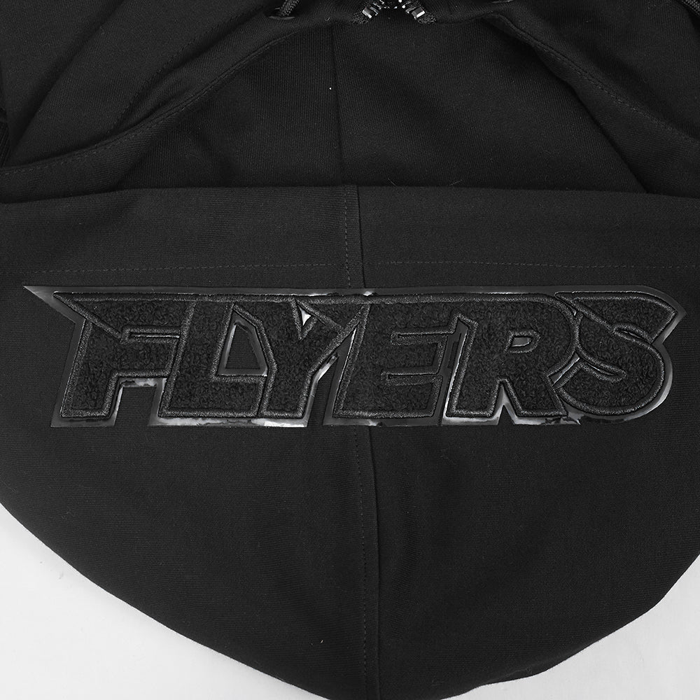 NHL PHILADELPHIA FLYERS TRIPLE BLACK MEN'S DK FZ PO HOODIE (TRIPLE BLACK) - Image 8