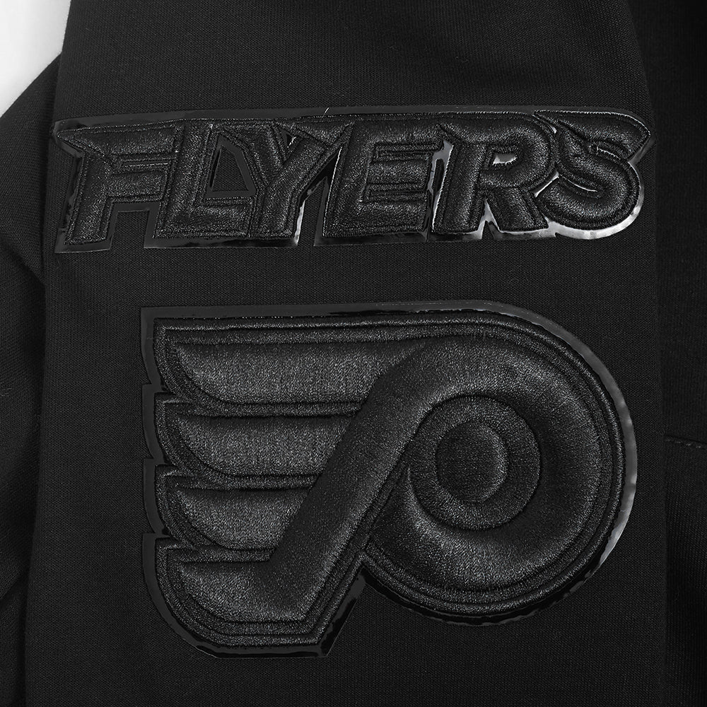 NHL PHILADELPHIA FLYERS TRIPLE BLACK MEN'S DK FZ PO HOODIE (TRIPLE BLACK) - Image 9