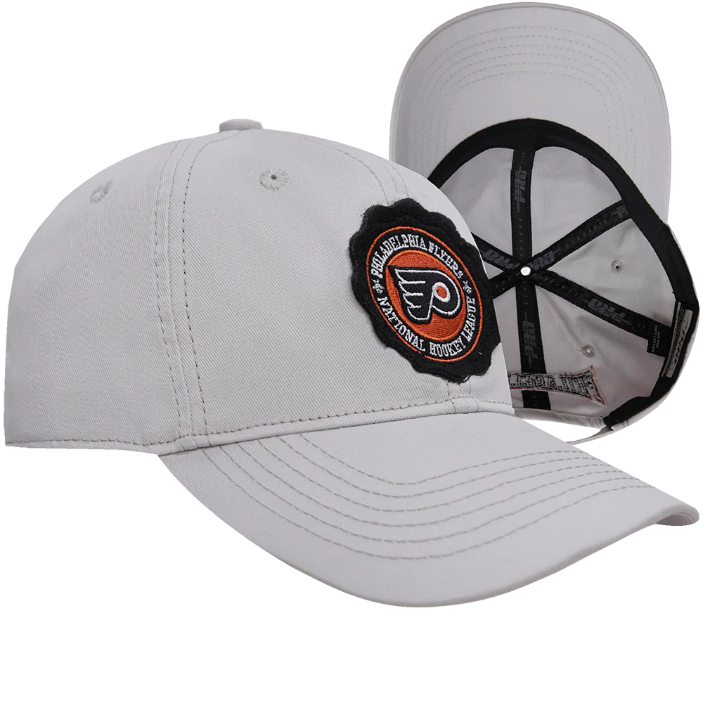 NHL PHILADELPHIA FLYERS CREST EMBLEM DAD HAT (GRAY) - Image 7