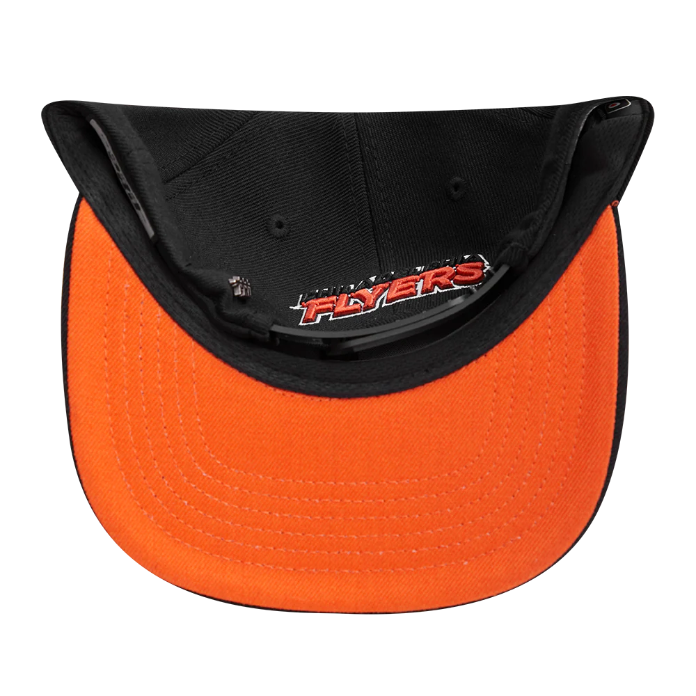 NHL PHILADELPHIA FLYERS HYBRID WOOL SNAPBACK HAT (BLACK) - Image 7