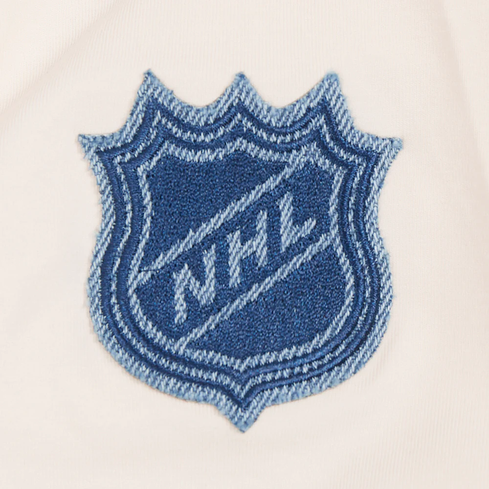 NHL PHILADELPHIA FLYERS VARSITY BLUES WOMEN'S BOXY TEE (LINEN) - Image 6