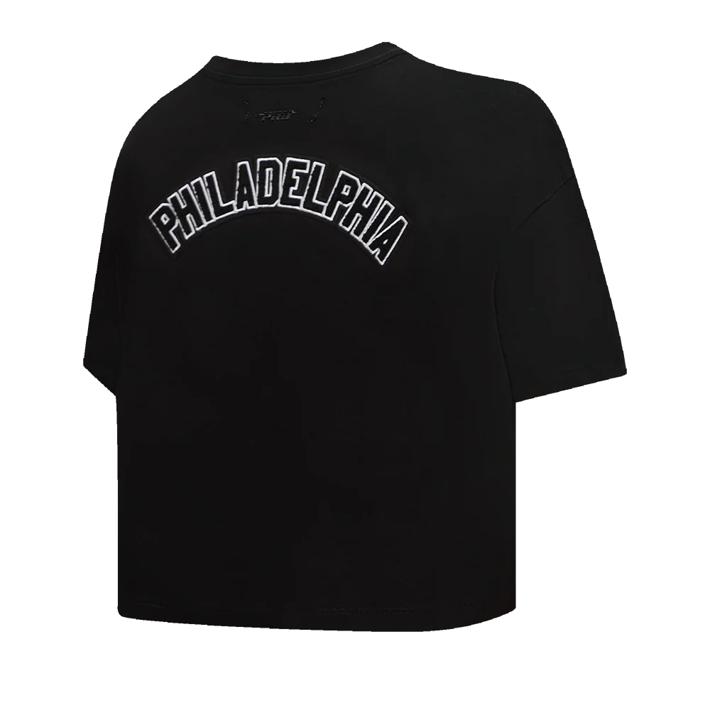 NHL PHILADELPHIA FLYERS CLASSIC WOMEN'S SJ BOXY TEE (BLACK) - Image 5