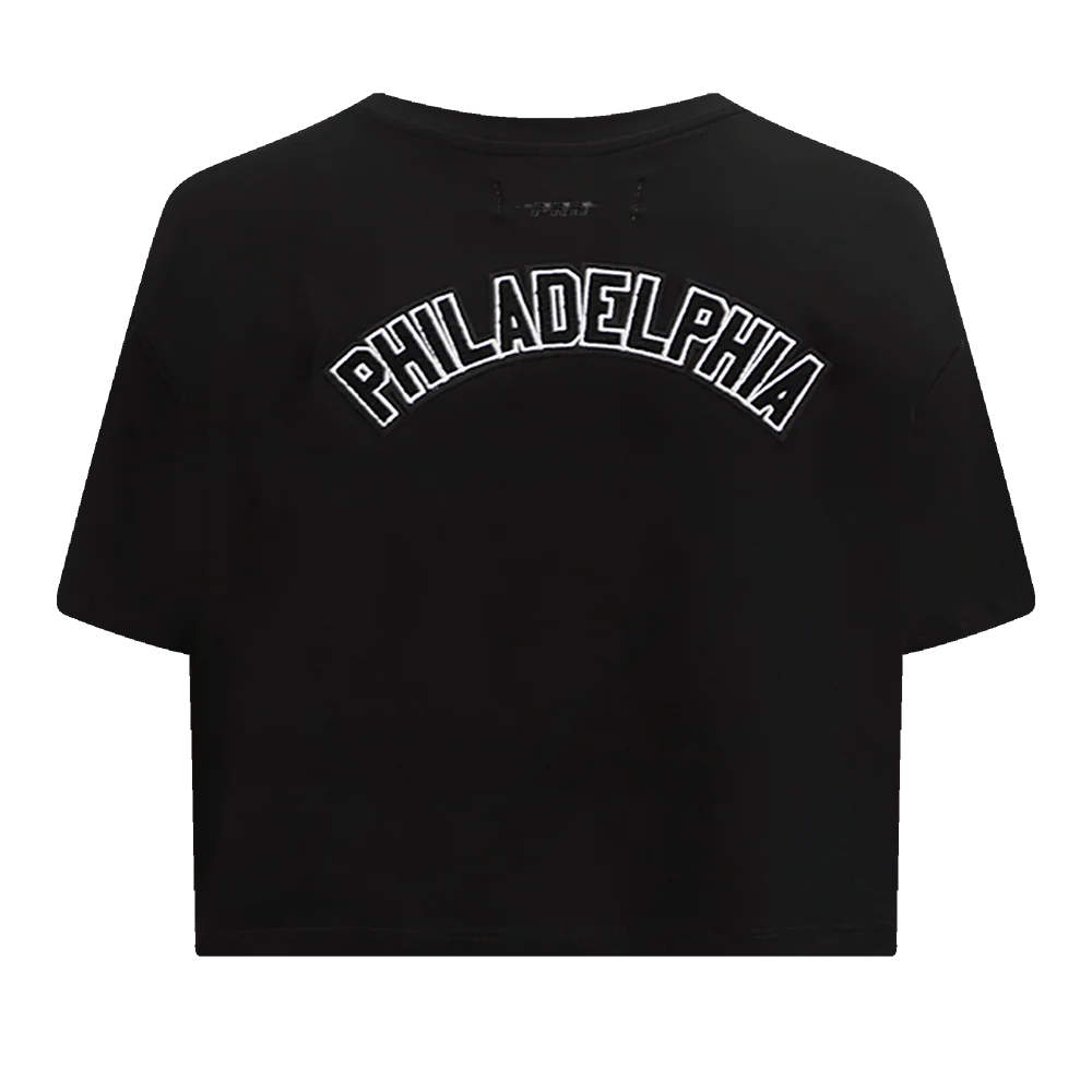 NHL PHILADELPHIA FLYERS CLASSIC WOMEN'S SJ BOXY TEE (BLACK) - Image 6