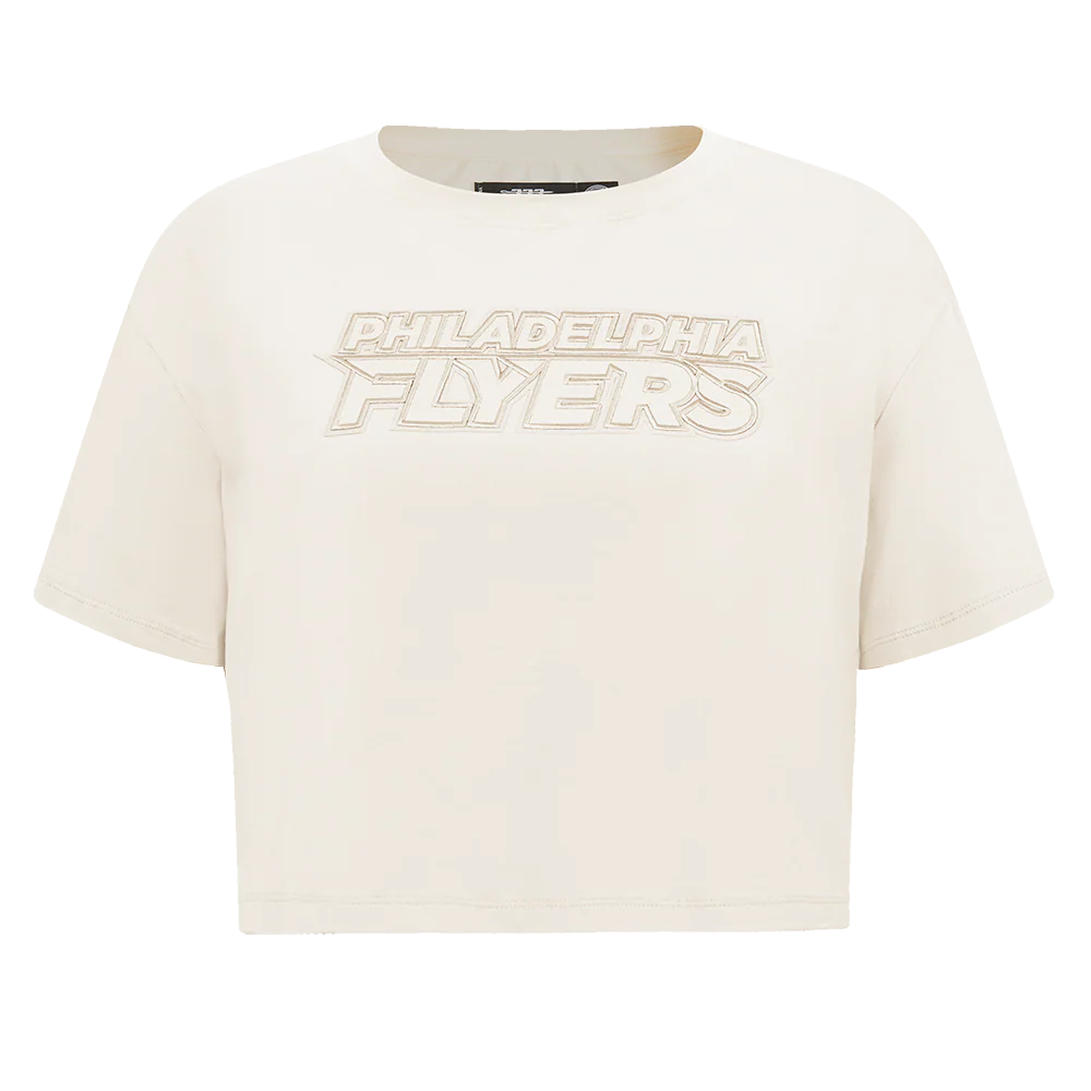NHL PHILADELPHIA FLYERS NEUTRAL WOMEN'S BOXY TEE (EGGSHELL)