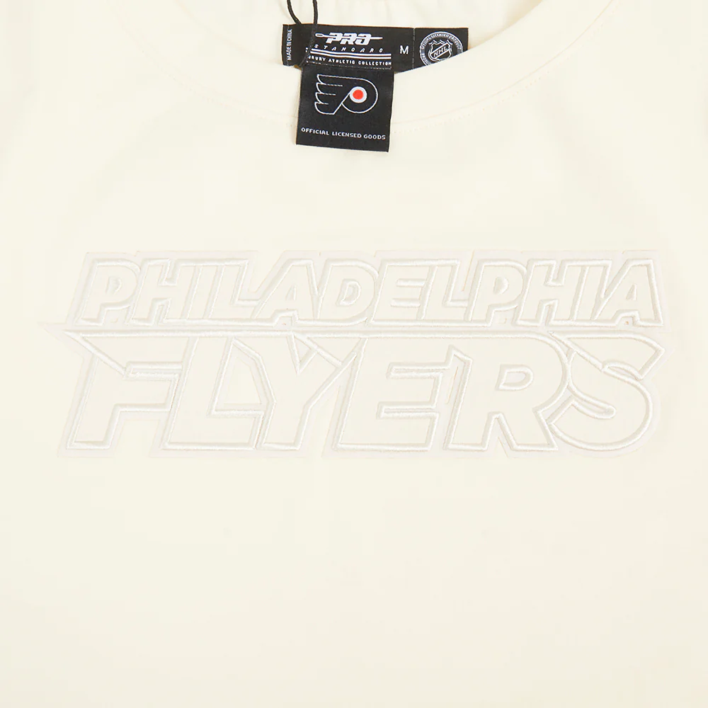 NHL PHILADELPHIA FLYERS NEUTRAL WOMEN'S BOXY TEE (EGGSHELL) - Image 5
