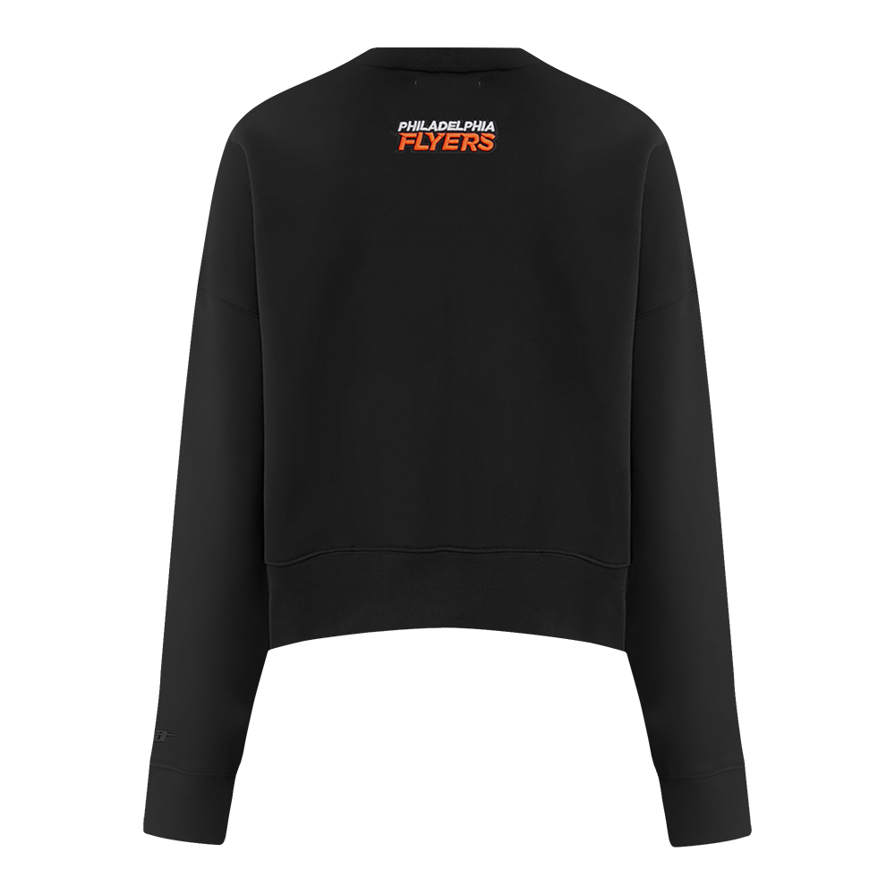 NHL PHILADELPHIA FLYERS CLASSIC WOMEN'S FLC CREWNECK (BLACK) - Image 8