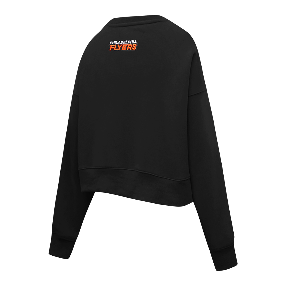 NHL PHILADELPHIA FLYERS CLASSIC WOMEN'S FLC CREWNECK (BLACK) - Image 9