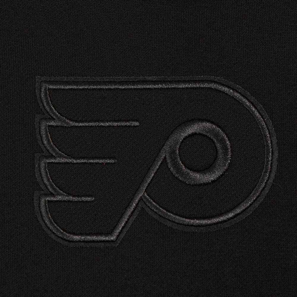 NHL PHILADELPHIA FLYERS NEUTRAL WOMEN'S CROPPED PULLOVER HOODIE (BLACK) - Image 5