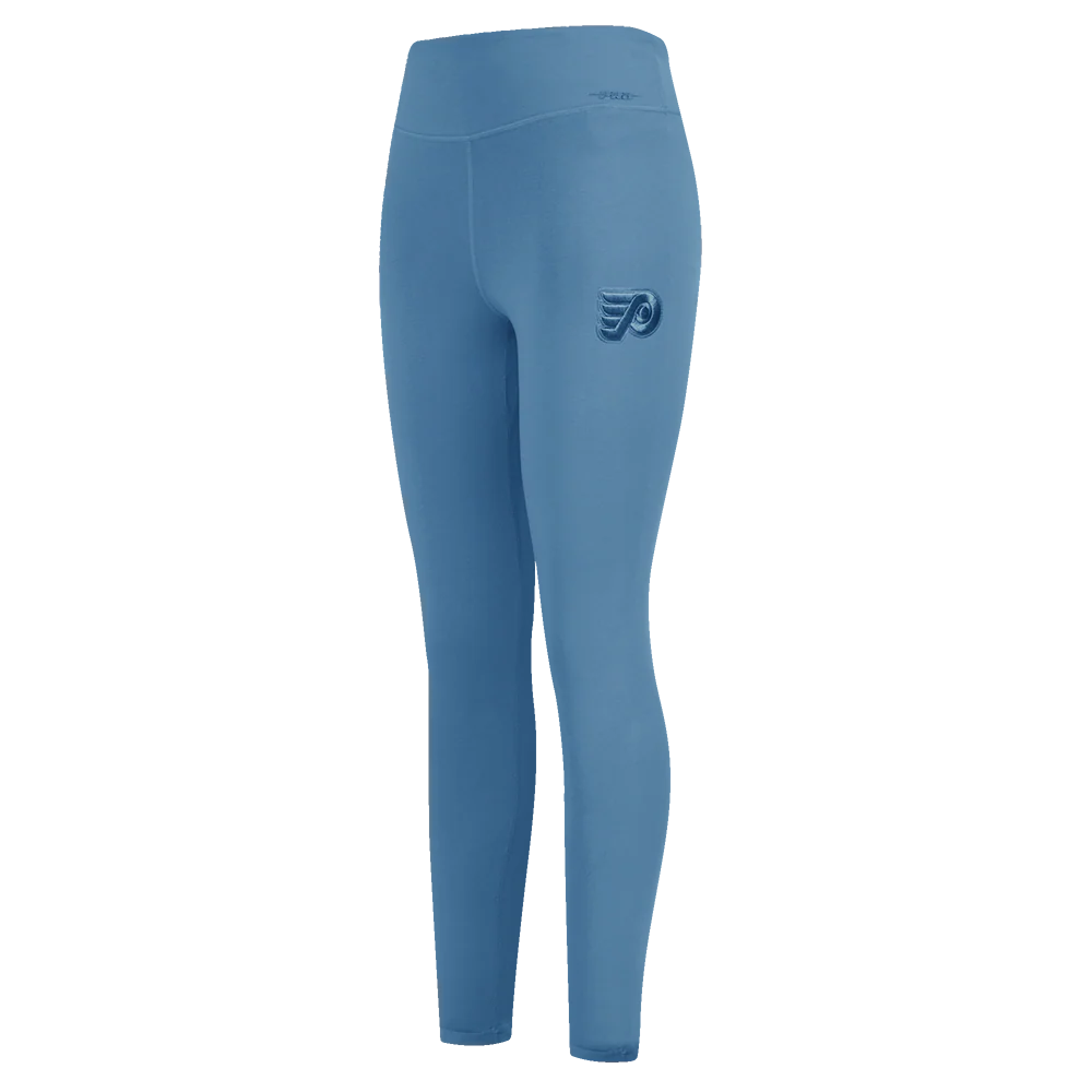 NHL PHILADELPHIA FLYERS NEUTRAL HIGH WAIST JERSEY LEGGING (STEEL BLUE)