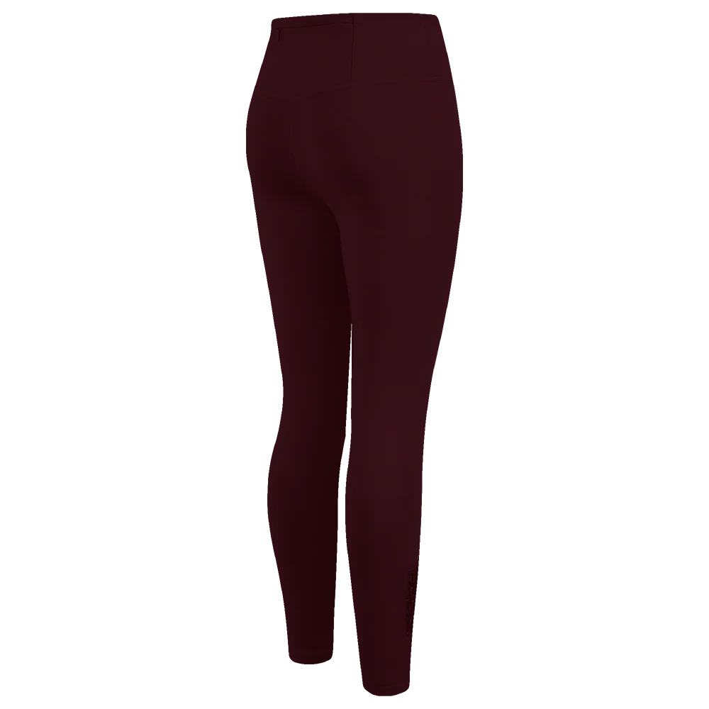 NHL PHILADELPHIA FLYERS NEUTRAL HIGH WAIST JERSEY LEGGING (WINE) - Image 3